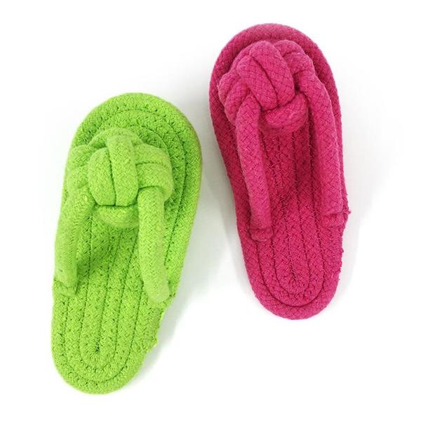 Tough Cotton Rope Chew Slippers for Dogs