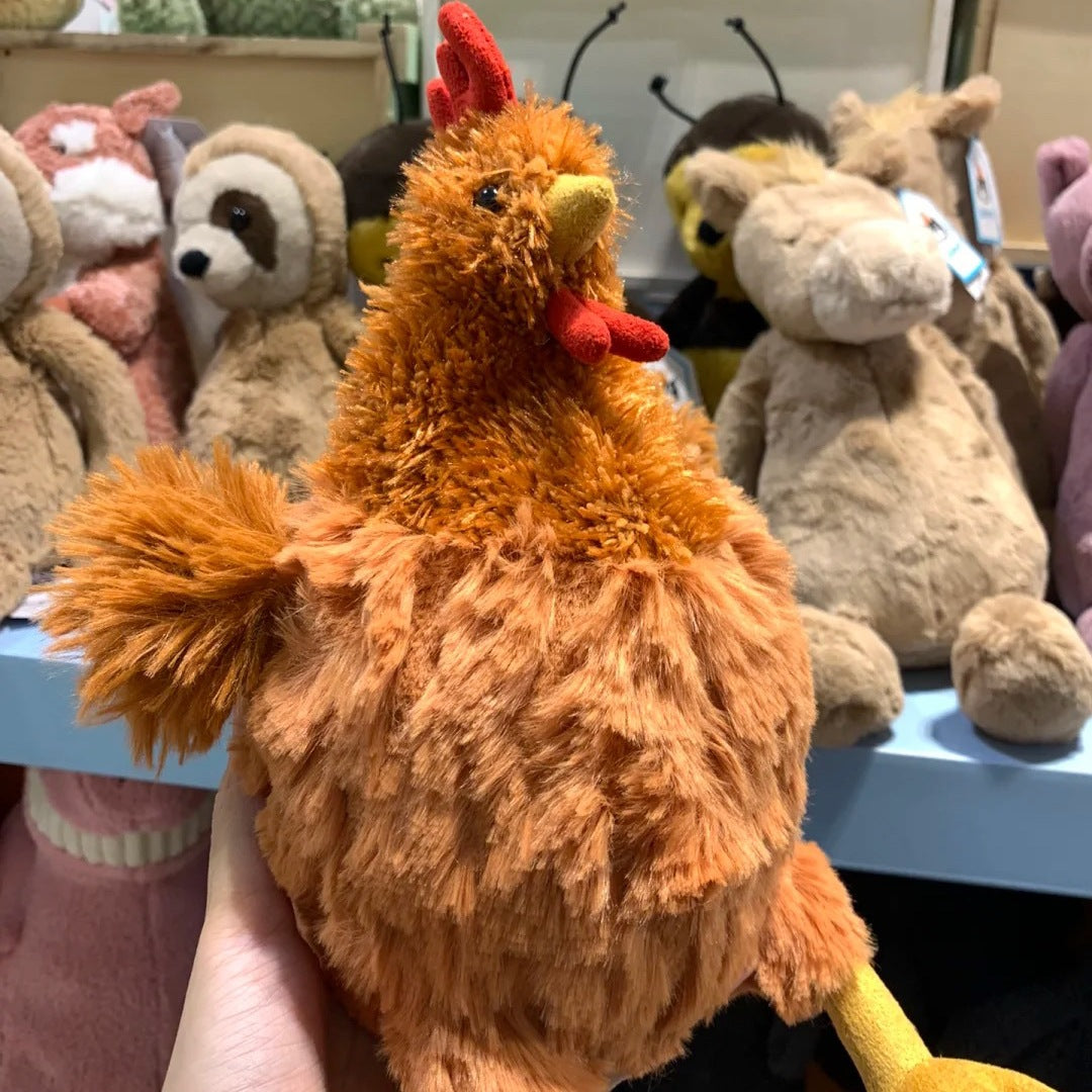 Cecil Realistic Plush Hen Toy - Cute Jellycat Cruney