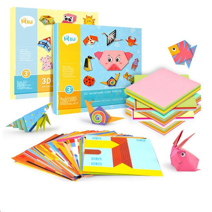 Gör-det-själv-kit för barn med färgglad origami