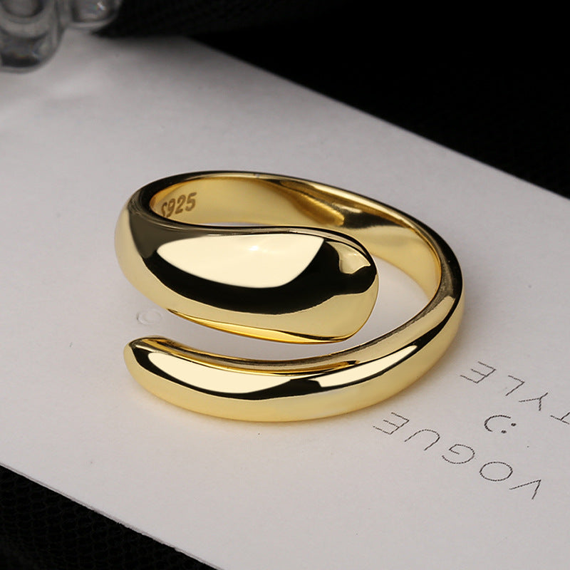 Silverblank vattendroppsring