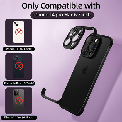 Smal stötsäker silikonfodral för iPhone 15 & 14 Pro Max