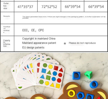 Montessori Formmatchningsspel
