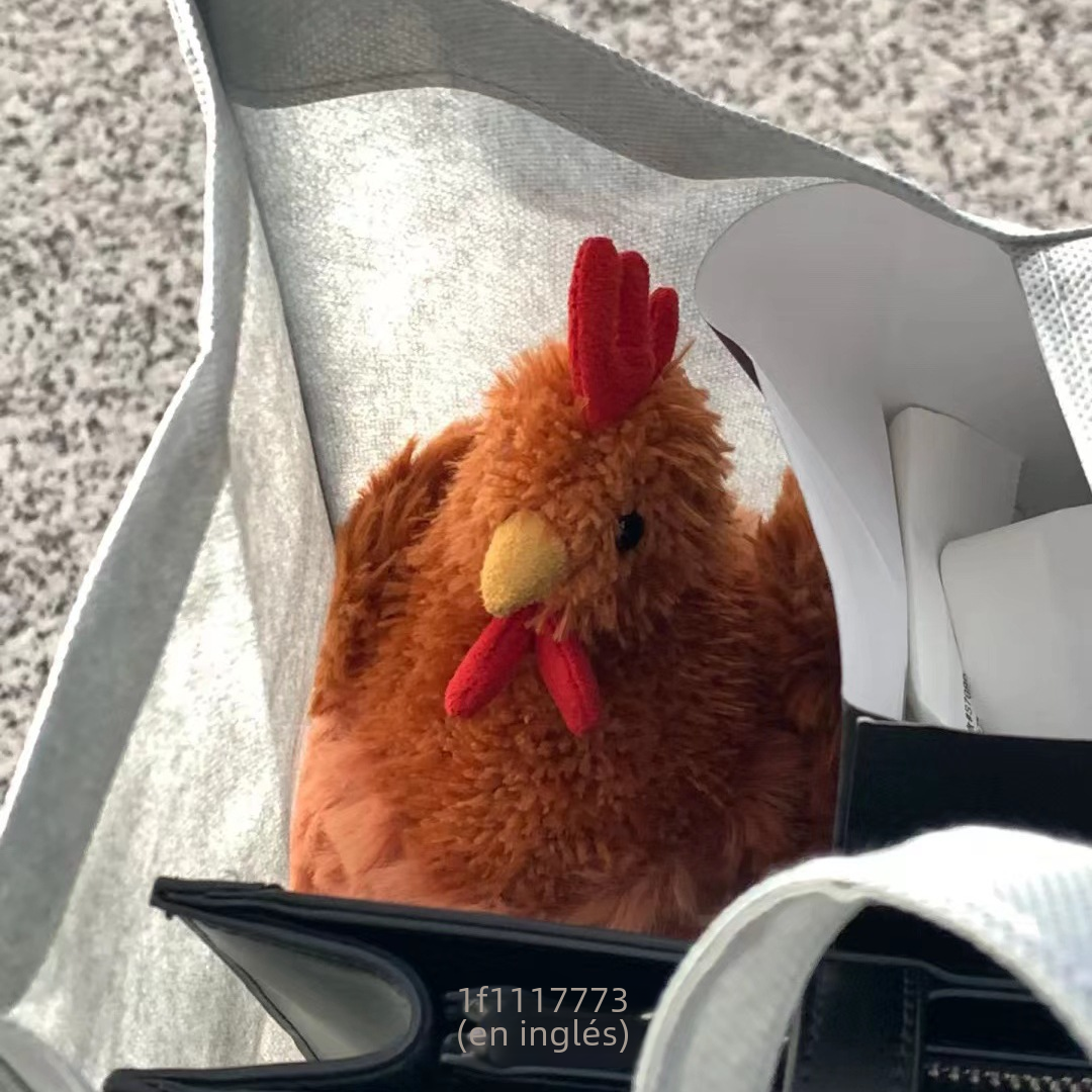 Cecil Realistic Plush Hen Toy - Cute Jellycat Cruney