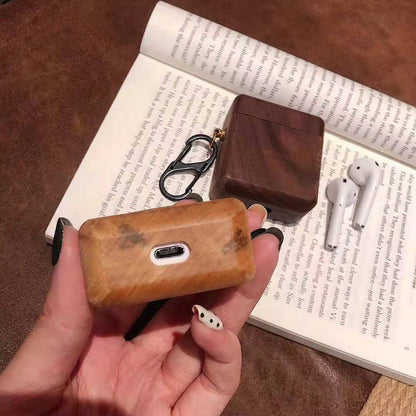 Wooden Apple Bluetooth Earphone Case and Cover