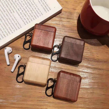 Wooden Apple Bluetooth Earphone Case and Cover
