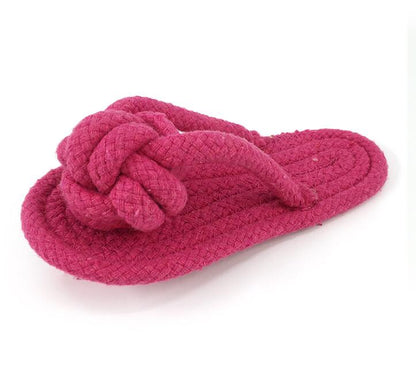 Tough Cotton Rope Chew Slippers for Dogs