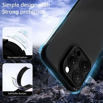 Smal stötsäker silikonfodral för iPhone 15 & 14 Pro Max