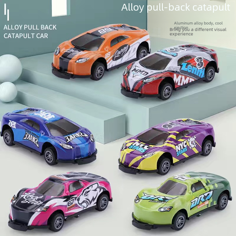 Alloy Bouncing Car Model - Mini Racing Toy