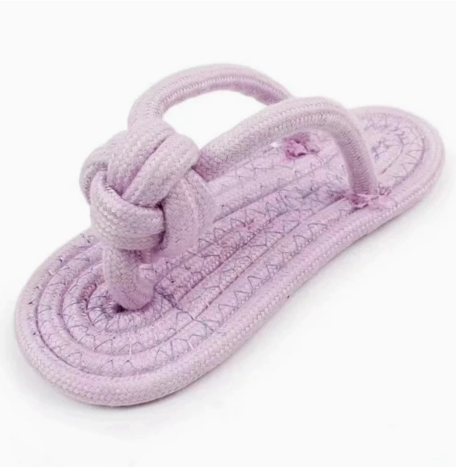 Tough Cotton Rope Chew Slippers for Dogs