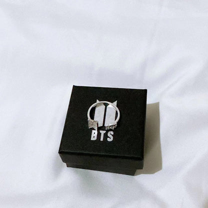 BTS Elegant Adjustable Diamond Ring in Gold/Silver