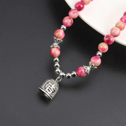 Korean Style Natural Stone Pixiu Beaded Bracelet for Women