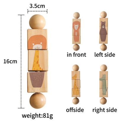 Kids' Handbell Wooden Animal Puzzle