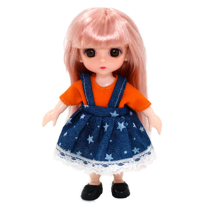 16-17cm Casual Dress Set for 6-inch Doll with Joints