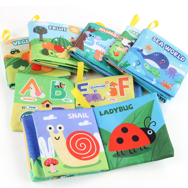 3D Fabric Baby Book - Early Education Toy with Animals