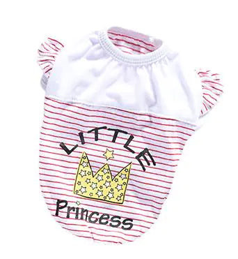 Striped Print Costume for Small Teddy Poodle Pomeranian