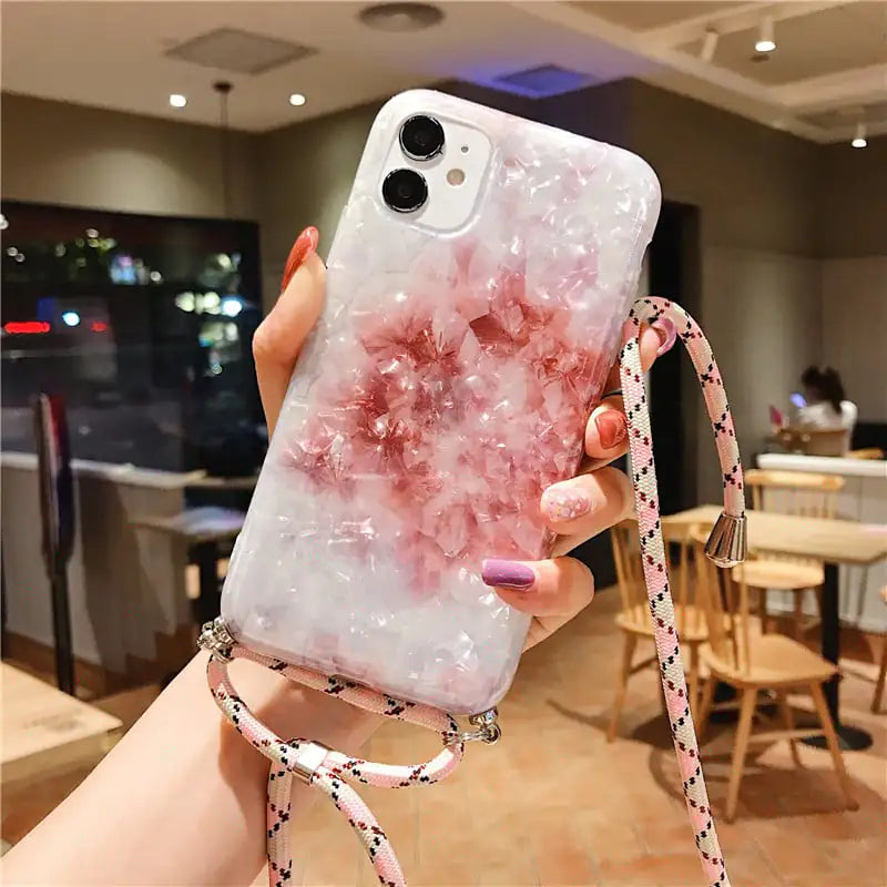 Marble Necklace Mobile Phone Case