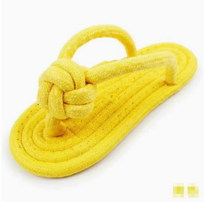 Tough Cotton Rope Chew Slippers for Dogs