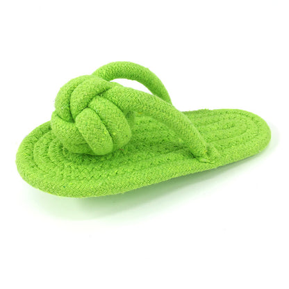 Tough Cotton Rope Chew Slippers for Dogs