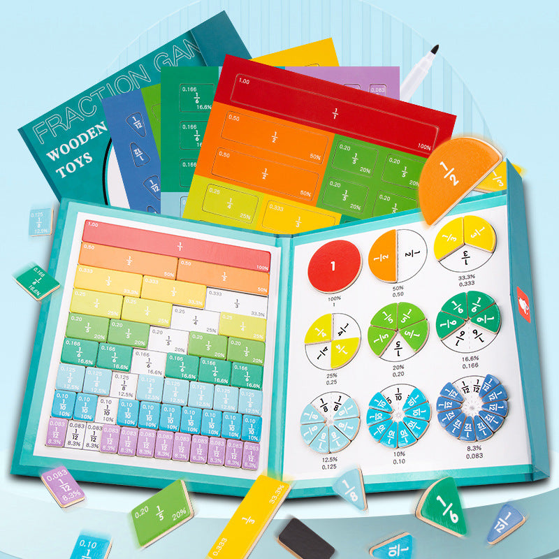 Magnetic Fraction Learning Board for Kids Math