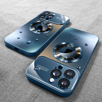 Frosted Glass Magnetic Phone Case for iPhone 15/14 Pro Max