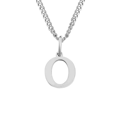 14K halsband i rostfritt stål med 26 bokstäver
