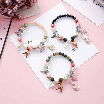 Pearl Bracelet, Natural Stone Bead Bracelet