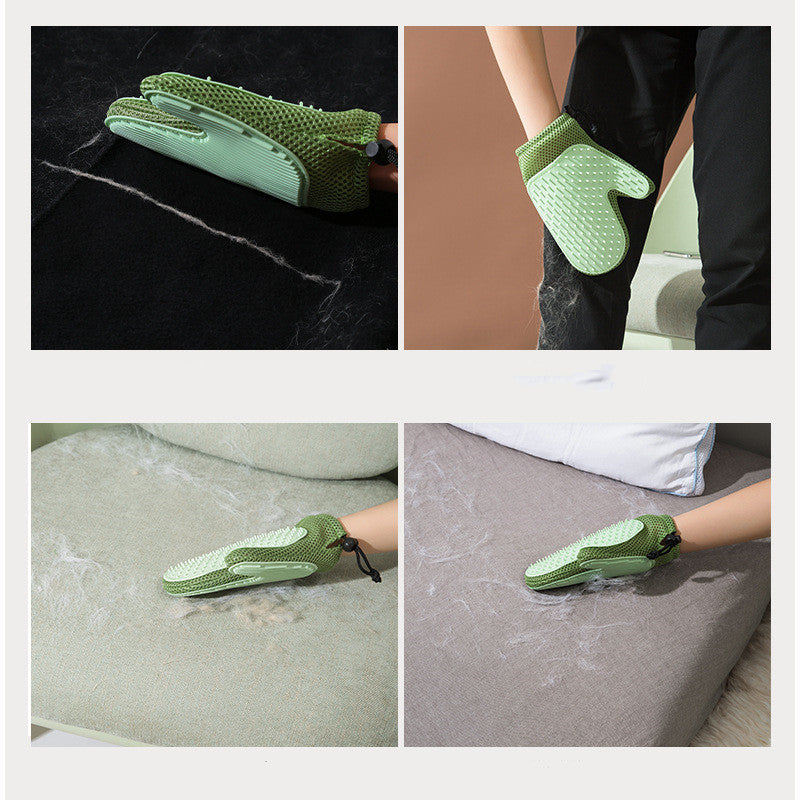 Silikon-Massagehandschuhe und Tierhaarentfernungsbürsten
