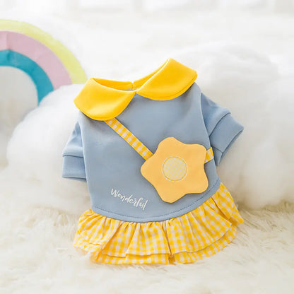 Cute Cartoon Pet Clothes for Autumn and Winter