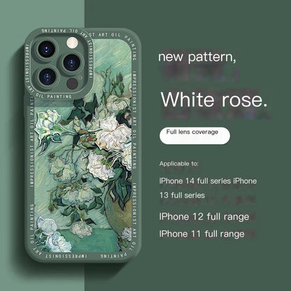 Artistic Liquid Silicone iPhone Case for 13/14/15 Pro