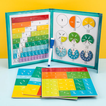 Magnetic Fraction Learning Board for Kids Math