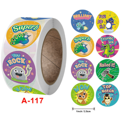 Cartoon Copper Board Stickers