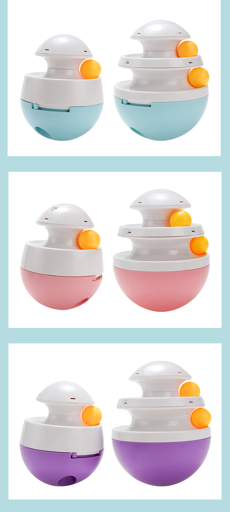 Interactive Food Dispensing Ball Toy for Dogs and Cats