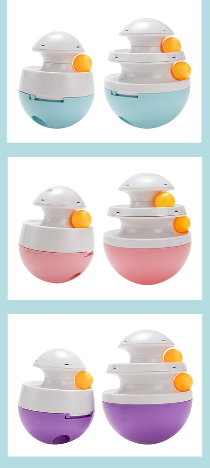 Interactive Food Dispensing Ball Toy for Dogs and Cats