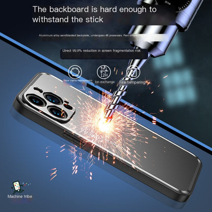 Metall-Rückseitenhülle für iPhone 15 Pro Max & 13/14