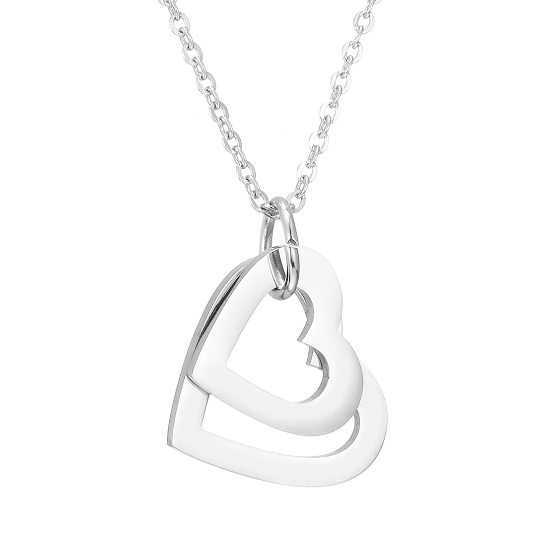 Custom Stainless Steel Heart Hollow Necklace, Pendant