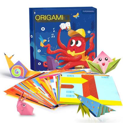 Gör-det-själv-kit för barn med färgglad origami