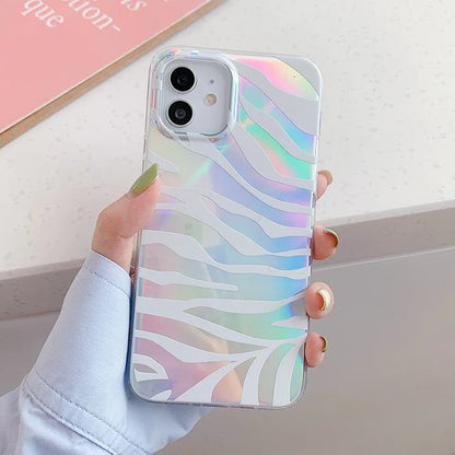 Dubbelsidig laminering laser Zebra- och leopardmönster
