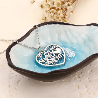 Cherish Mom Silver Necklace
