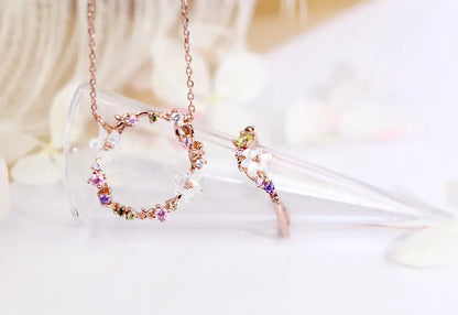 Japanese Luxury 925 Silver Rose Gold Shell Ring