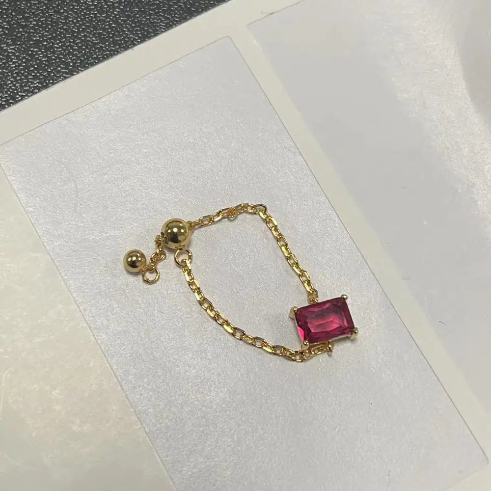 Creative Adjustable Finger Chain Ring Design (MOQ 20)