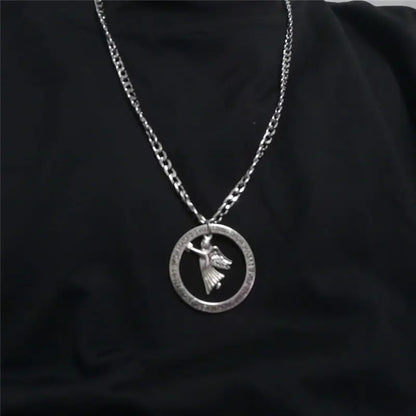 Hip-Hop-halsband koreansk streetstyle-hänge