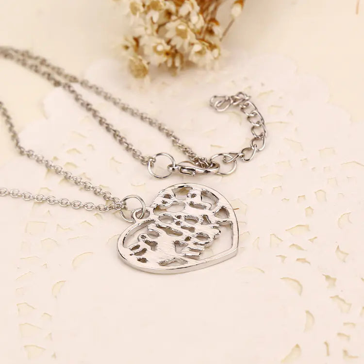 Cherish Mom Silver Necklace