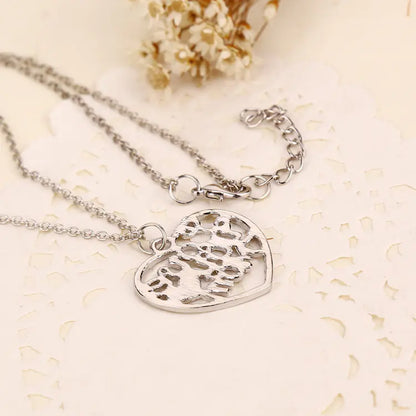 Cherish Mom Silver Necklace