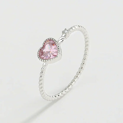 Twisted Rope Crystal Ring for Ladies