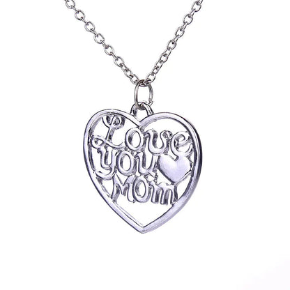 Cherish Mom Silver Necklace
