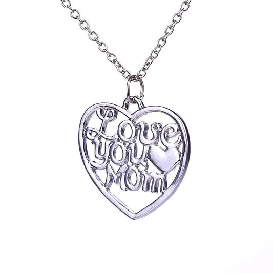 Cherish Mom Silver Necklace