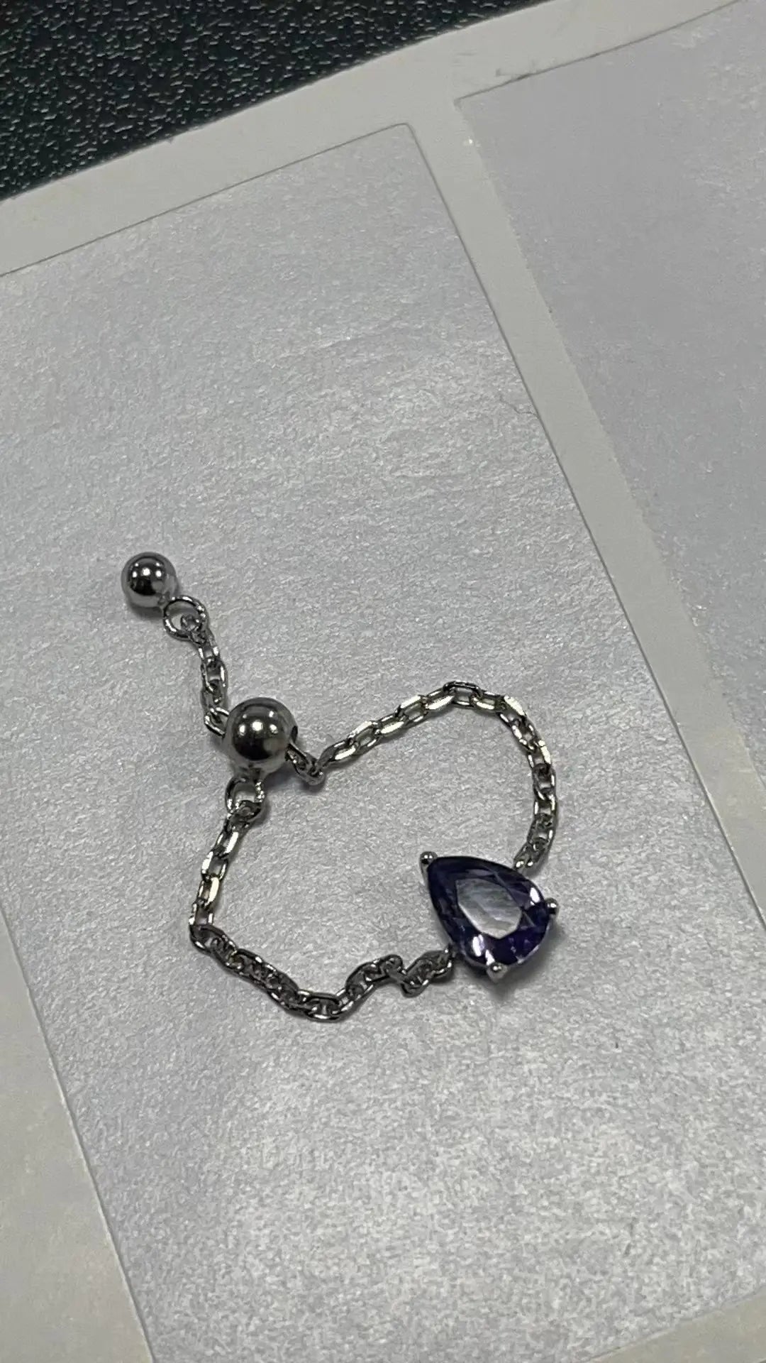 Creative Adjustable Finger Chain Ring Design (MOQ 20)