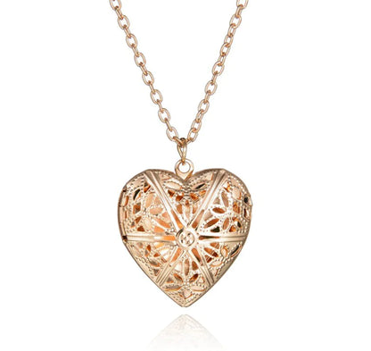 Openwork Heart Necklace - Heart Pendant Jewelry