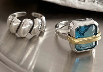 Vintage lyxig thailändsk sterling silverring
