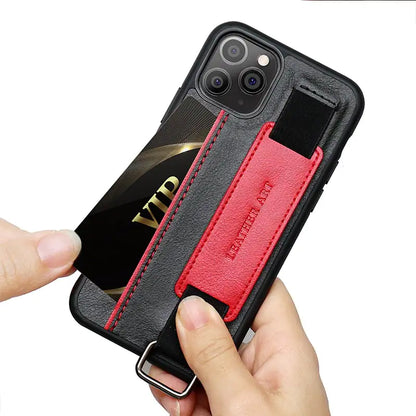 Leather Wristband Phone Case for Stylish Protection